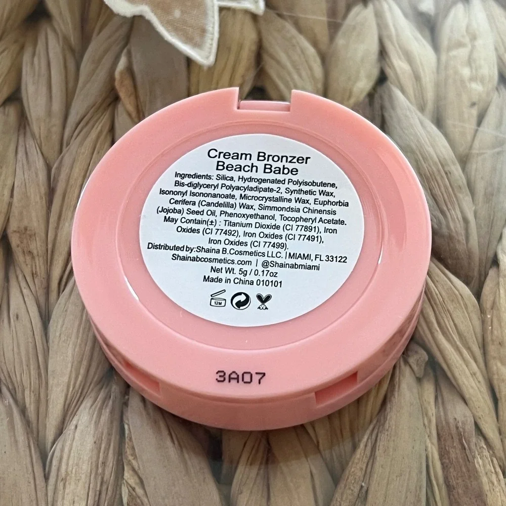 Shaina B Miami Beach Babe Cream Bronzer 5g Sun Kissed Glow Makeup Compact‎ New